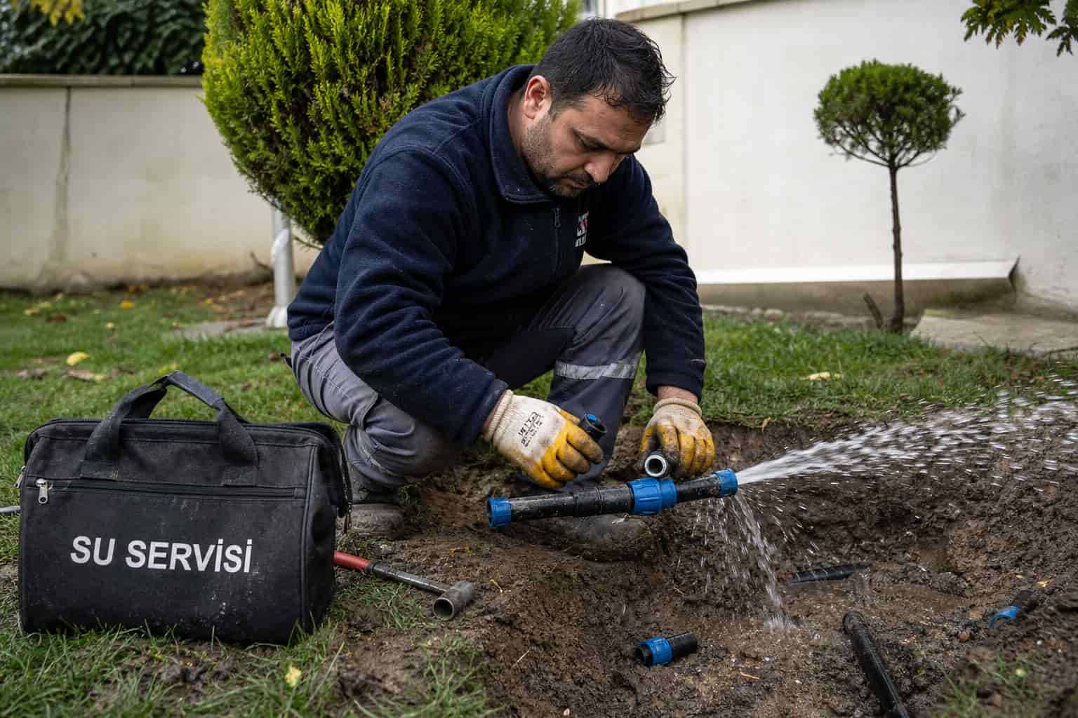 Bahçe Su Hattı tesisat servisi